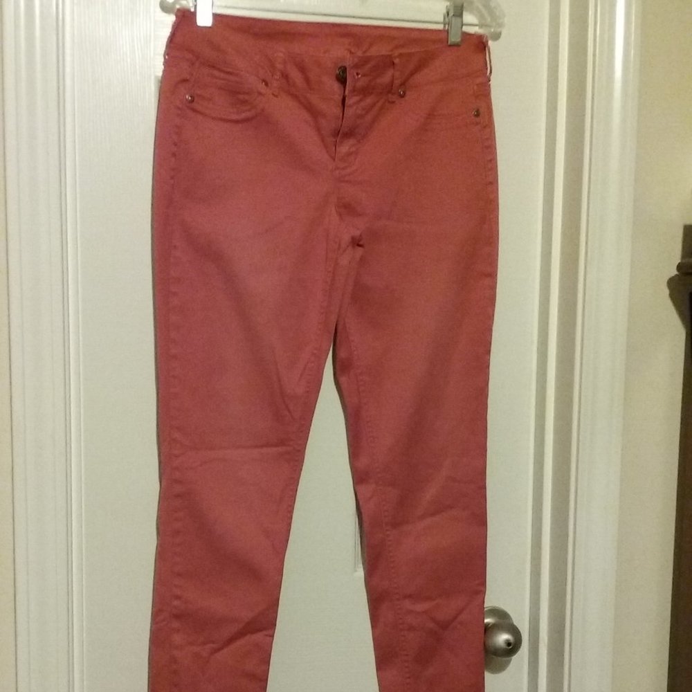 Burnt Orange Maurices' Denim Jeggings; size M-R